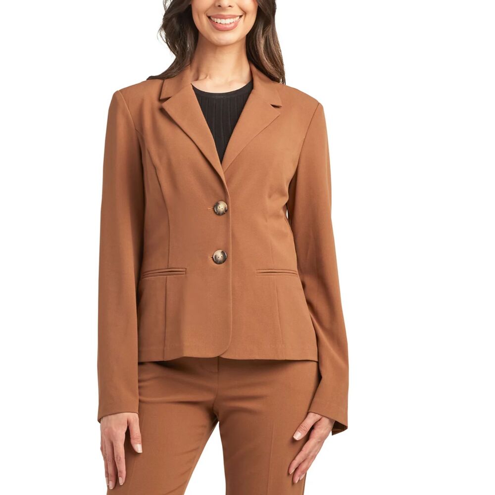 BCX Tan Two-Button Blazer